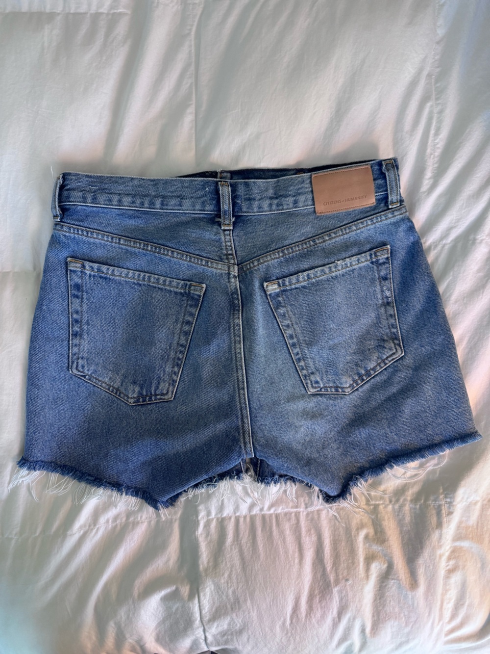 Citizens Of Humanity Light Blue Denim Jean Shorts - Picture 3 of 7
